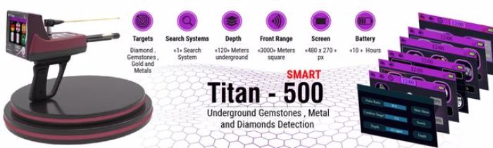 جهاز تيتان 500 سمارت لكشف الذهب والمعادن  والكنوز الدفينة والألماس  2
